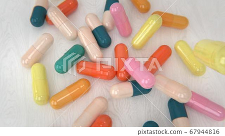 3d render big pile of pills and ampoules 67944816