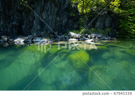 Rocky shore of Lake Towada Rocky shore of Lake Towada 67945339
