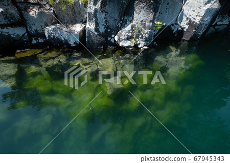 Rocky shore of Lake Towada Rocky shore of Lake Towada 67945343