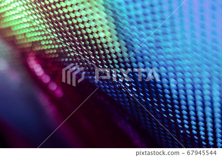 CloseUp LED blurred screen. LED soft focus 67945544