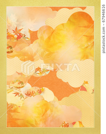 Japanese autumn background Japanese autumn background 67946616