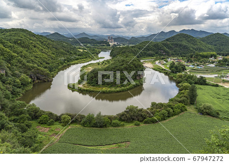 South Korea Gangwon-do Yeongwol-gun Korean Peninsula Seonam-gil Korean Peninsula Topography 67947272