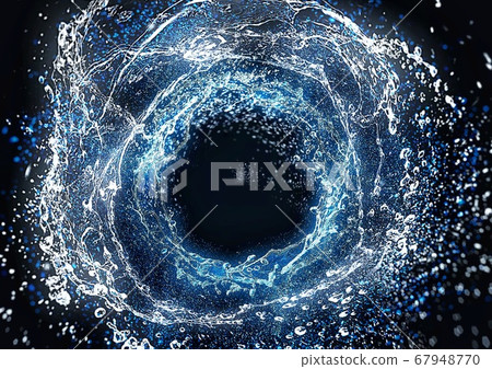 Splashing abstract background [black background] 67948770