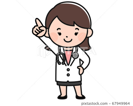 Doctor pointing (female) 67949964