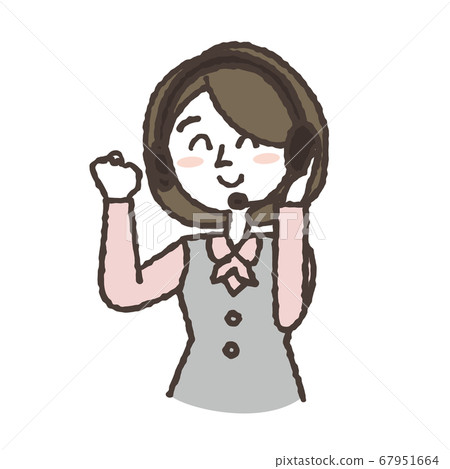 Guidance pose woman 67951664