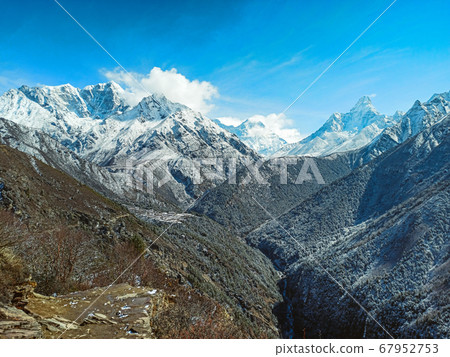 Himalaya mountains landscape Himalaya mountains landscape 67952753