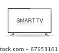 Smart televion on white 67953161
