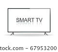 Smart televion on white 67953200