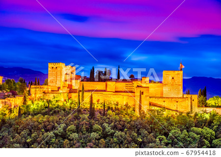 Alhambra of Granada, Andalusia, Spain 67954418