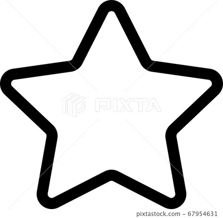 Simple star pictogram 67954631
