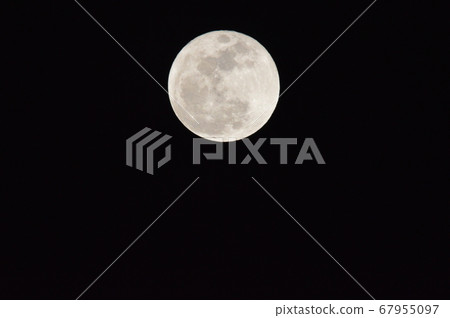 Super Moon (Fukaya City, Saitama / 18:59, January 2, 2018) 67955097