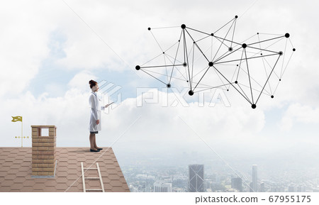 Modern medical industry concept 67955175