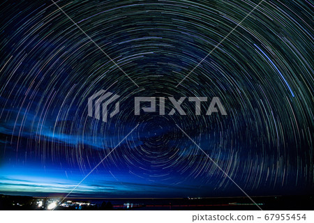 Okinawa Yaeyama milky way night view milky way starry sky starry galaxy night sky constellation nebula astronomical observation astronomical object 67955454