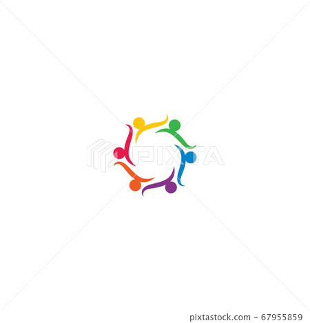 Community logo icon colorful 67955859