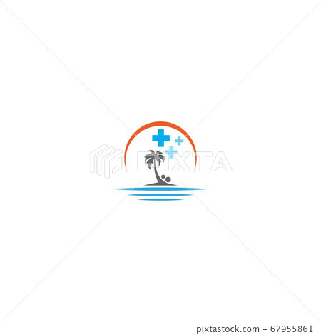 Medical palm beach logo icon concept Medical palm beach logo icon concept 67955861