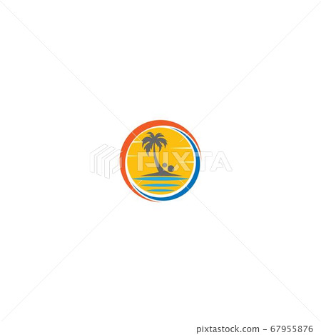 Palm beach, vitamin logo concept Palm beach, vitamin logo concept 67955876