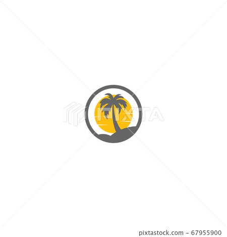 Palm beach, vitamin logo concept 67955900