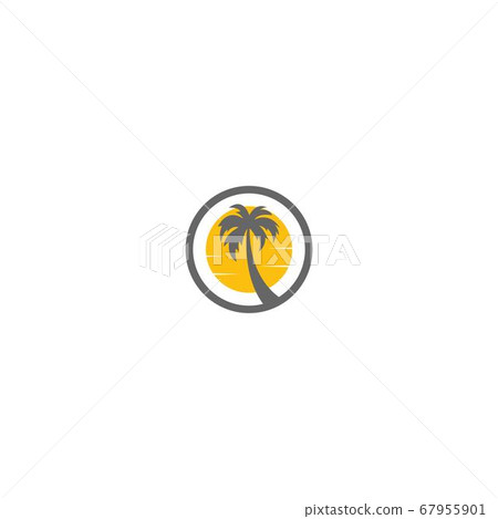 Palm beach, vitamin logo concept Palm beach, vitamin logo concept 67955901