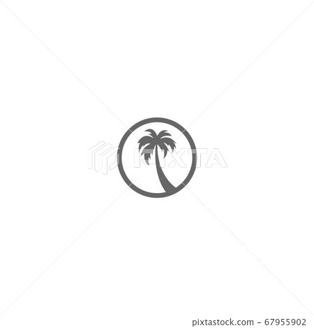 Palm beach, vitamin logo concept 67955902