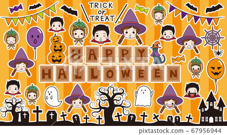 Children and accessories to enjoy Halloween 2 67956944