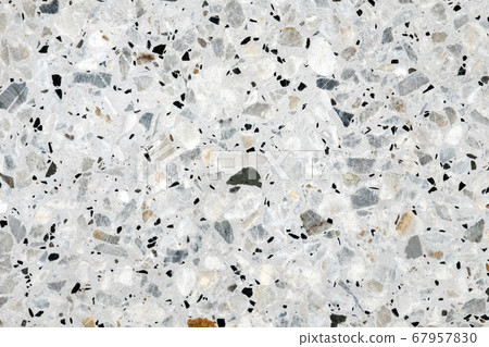 Terrazzo polished stone floor and wall pattern and 67957830