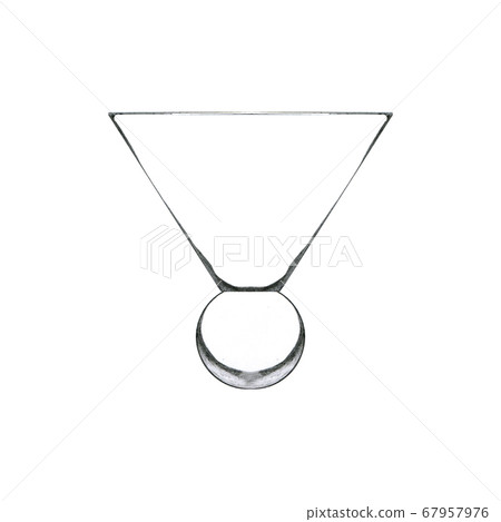 Hand drawn short martini glass 67957976