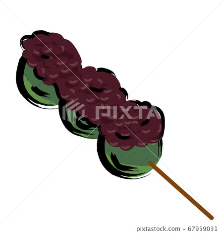 Analog touch brush hand-painted hand-painted skewer dumpling dumpling illustration Analog touch brush hand-painted hand-painted skewer dumpling dumpling illustration 67959031