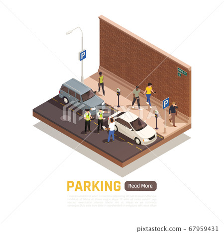 Parking Isometric Element  67959431