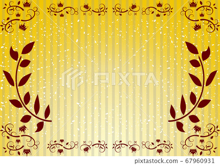 月桂樹冠框架五彩紙屑條紋背景 插圖素材 圖庫