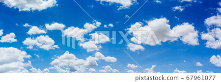 Panorama blue sky and clouds. 67961077