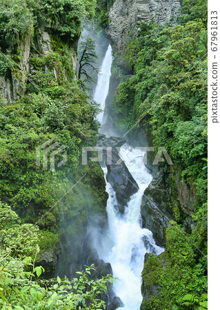 Pailon del Diablo Waterfall, Rio Verde Waterfall, Ecuador 67961813