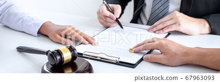 Agreement prepared by lawyer signing decree of 67963093