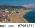 beautiful seaside resort of Nazare in Portugal 67963889