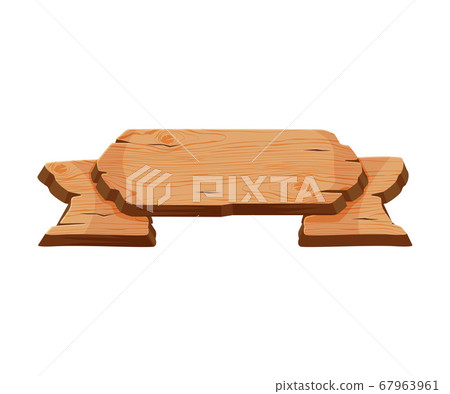 Vintage Wooden Signboard, Old Wood Panel with... - Stock Illustration ...