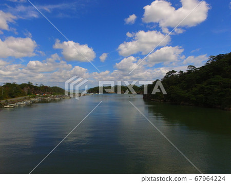 無人機鳥瞰的松島鳥瞰圖（宮城縣東松島市，Mashito角色柏木山） 67964224