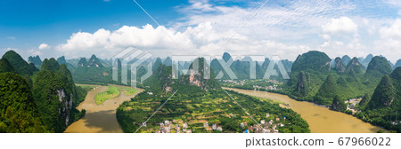 Karst mountain landscape in Xingping, Guangxi 67966022
