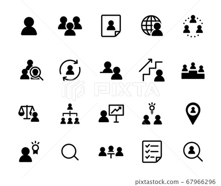 人力資源圖標集/面試/業務/提升/求職 67966296