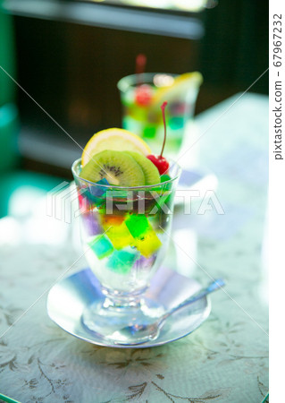 Cute jelly punch at a coffee shop 67967232