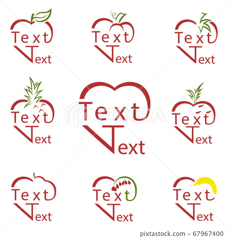 heart shaped fruit logo heart shaped fruit logo 67967400