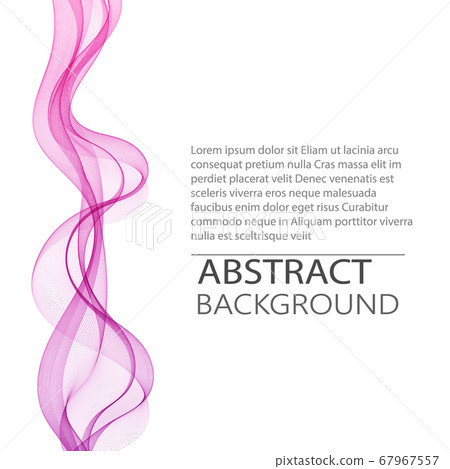 Vertical pink wave design, abstract background vector 67967557