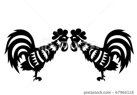 Decorative picture rooster 67968128