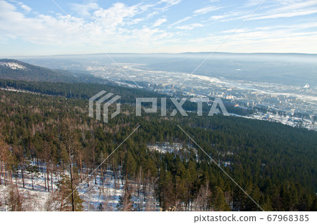 View of the Northern part of the city of Ust-Kut 67968385