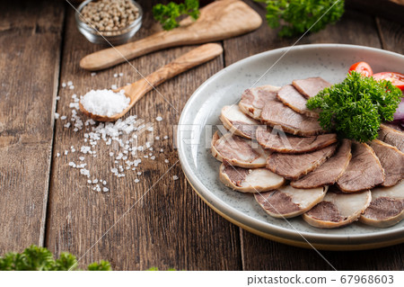 Kazakh national horse meat sausage qazy platter 67968603