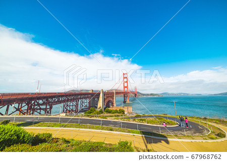 World famous Golden Gate bridge in San Francisco 67968762