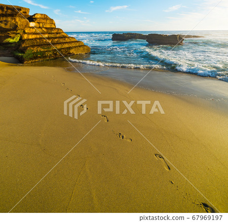 Footsteps in La Jolla 67969197