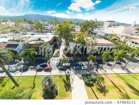 Blue sky over Santa Barbara 67969231