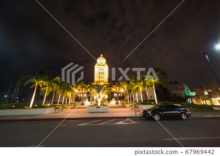 Beverly Hills city hall by night Beverly Hills city hall by night 67969442