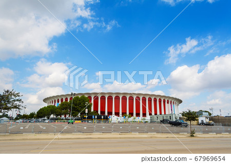 clouds over Great Western Forum in Inglewood 67969654