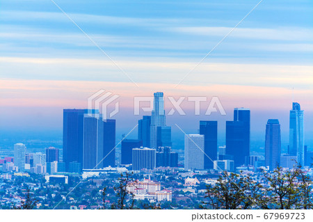 orange dawn in Los Angeles 67969723