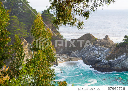 McWay falls in Big Sur state park McWay falls in Big Sur state park 67969726